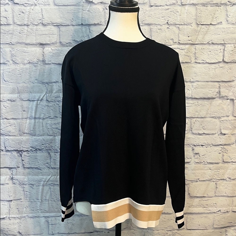 Billie the Label Top Striped Long Sleeves Boutique Brand Size XS